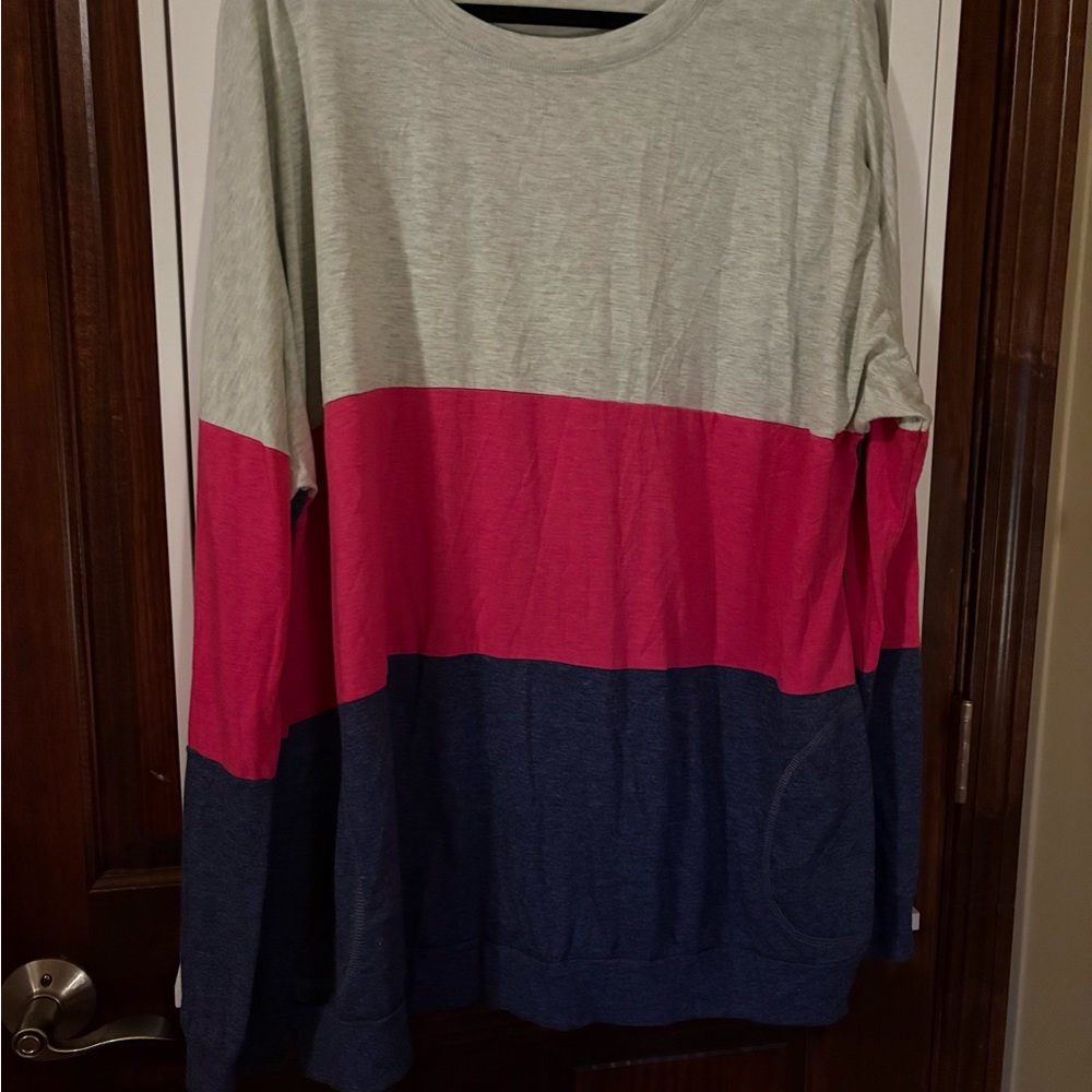 Colorblock Long Sleeve Shirt